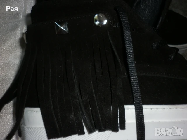 Дамски кожени кецове Тенденз, снимка 4 - Дамски ежедневни обувки - 50755379