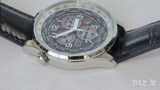 Мъжки Citizen Eco - Drive World time chronograph, снимка 3 - Мъжки - 46776226