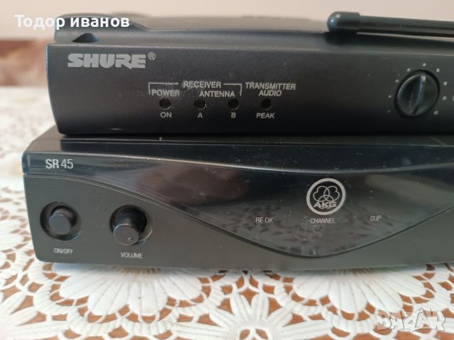 Shure-ut4,akg-sr45, снимка 2 - Микрофони - 45464080