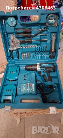 Комплект Makita – акумулаторен винтоверт 36V + 2 батерии + куфар и аксесоари , снимка 2 - Други инструменти - 52641737
