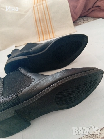 Дамски боти н.36 черни естеств. кожа, снимка 5 - Дамски боти - 53705422