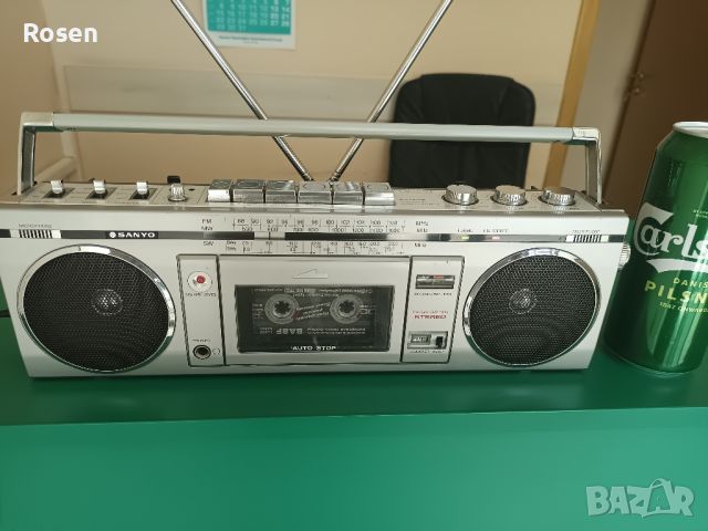 Продавам радиокасетофон mini boombox Sanyo M 7700 k Japan , снимка 1 - Радиокасетофони, транзистори - 46390187
