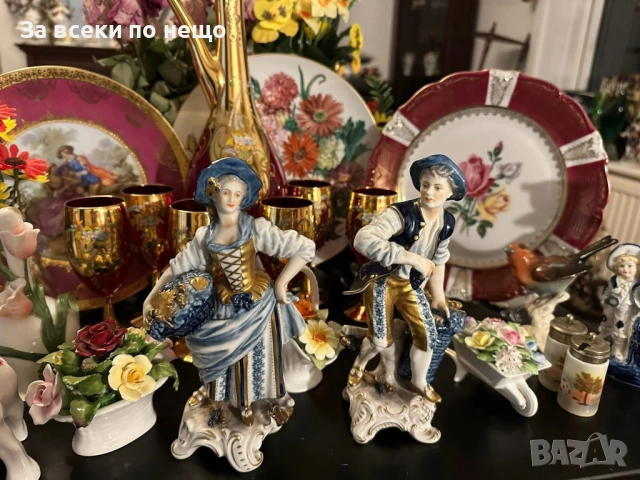 Rudolf Kammer Volkstedt Germany  Circa 1970 “Гроздоберачите” Код P2035, снимка 3 - Декорация за дома - 53941564