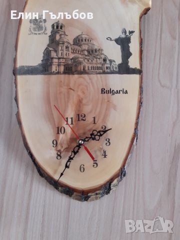 Часовник-стенен от дърво, снимка 3 - Стенни часовници - 45254340