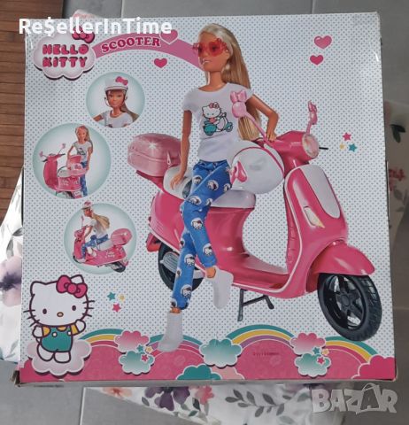 Кукла със скутер и каска Simba Hello Kitty Steffi Love Scooter, снимка 2 - Кукли - 45094063