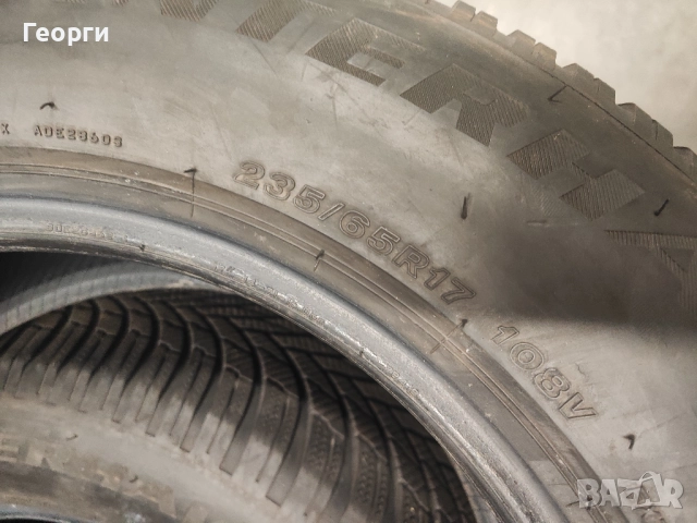 4бр.зимни гуми 235/65/17 Firestone, снимка 4 - Гуми и джанти - 52736013