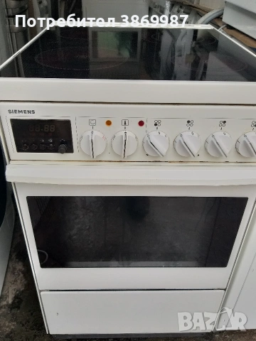 Печка със керамични котлони и вентилатор Siemens , снимка 5 - Печки, фурни - 53925763