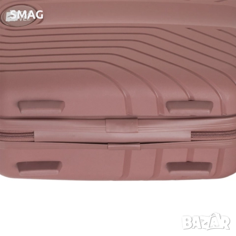 Малък куфар за пътуване 16.66л, розов_1239655, снимка 4 - Куфари - 52189228