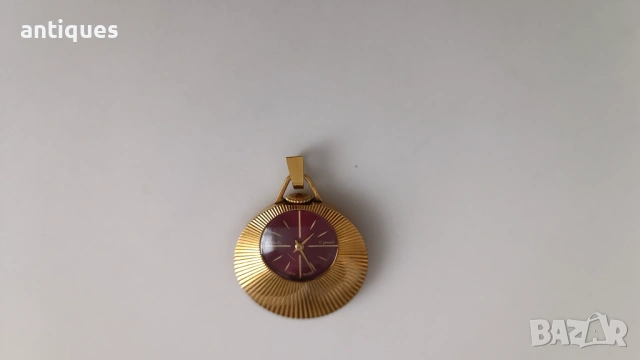 Позлатен дамски часовник - колие - SLAVA - 17 jewels - №5, снимка 5 - Антикварни и старинни предмети - 53731481
