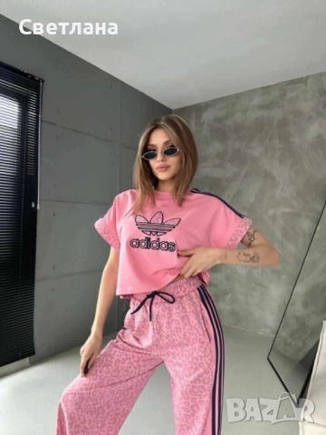 НАМАЛЕН Дамски Памучен Комплект Adidas