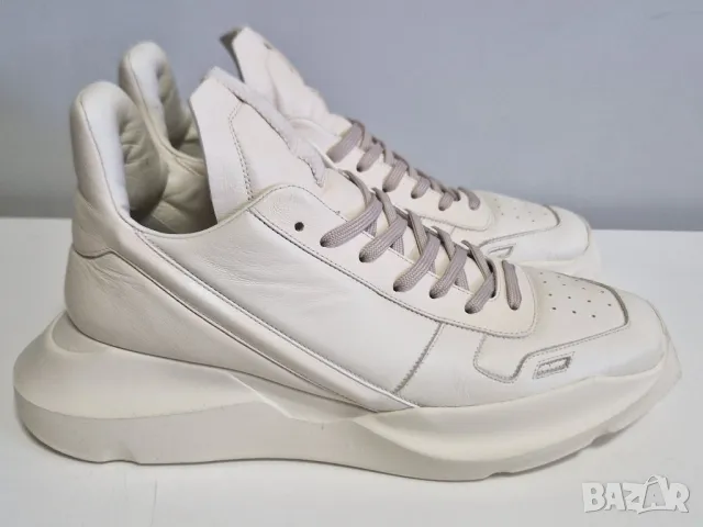 Rick Owens Geth Runner 'Milk', 43 номер, естествена кожа, без забележки, снимка 1 - Маратонки - 48307830