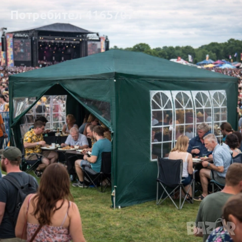 Просторна градинска шатра - стабилна конструкция и водоустойчива рамка, снимка 2 - Други - 53786338