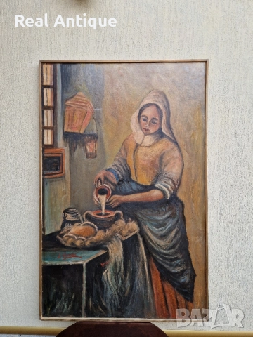 Уникат - Огромна майсторска авторска картина масло върху платно 