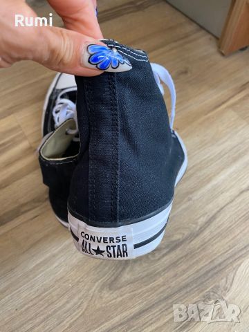 Оригинални високи черни спортни кецове Converse! 40 н, снимка 5 - Кецове - 46231317