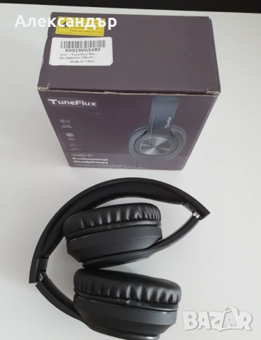 Сгъваеми безжични слушалки TuneFlux,батерия със заряд за 80 часа,вграден микрофон,Bluetooth 5.3,HiFi