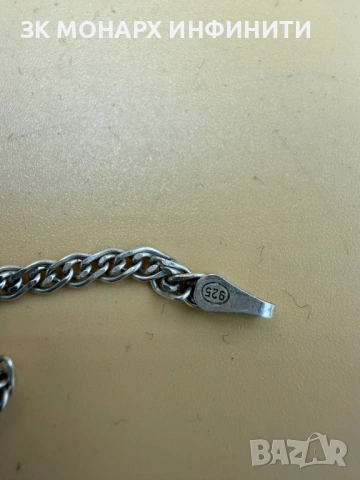 Сребърна гривна /925/ БЕЗ ЗАКОПЧАЛКА, снимка 6 - Гривни - 53472410