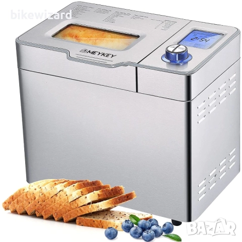 Хлебопекарна COOCHEER 550 W от неръждаема стомана с 25 програми за печене НОВА, снимка 6 - Хлебопекарни - 52568166