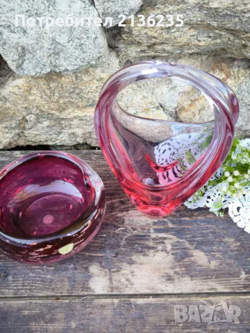 Пепелник и кошничка , снимка 2 - Антикварни и старинни предмети - 50270448