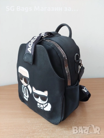 Karl lagerfeld дамска чанта тип раница дамска раница дамска раничка код 221, снимка 9 - Раници - 43958148