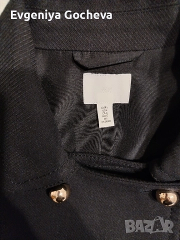 късо палто H&M XXL тъмносиньо, снимка 4 - Якета - 52030113