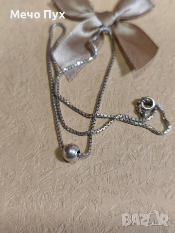 Сребърен синджир (380), снимка 2 - Колиета, медальони, синджири - 52539972