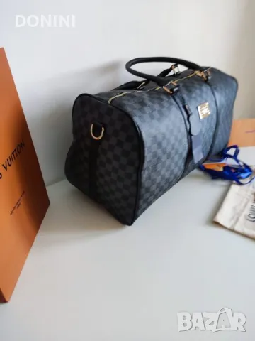 Louis Vuitton Пътна чанта, фитнес чанта, уикенд чанта, кожа, снимка 8 - Чанти - 49256845