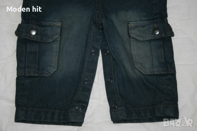 NKD - нов /с етикет/ дънков гащеризон за момче, размер 6-9 м., снимка 5 - Бебешки гащеризони - 50753704