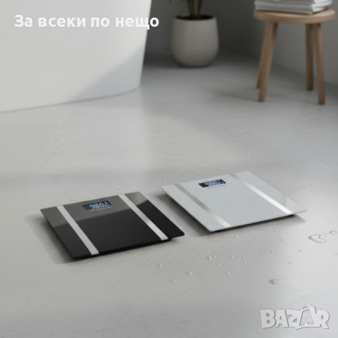 Дигитален кантар за тегло Rosberg R51650I, с Bluetooth, LCD екран, до 180кг