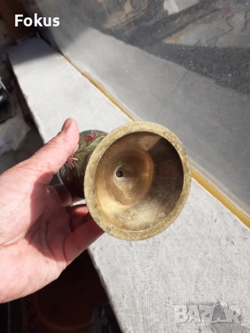 Настолно домашно кандило бронз емайл, снимка 5 - Антикварни и старинни предмети - 53333582