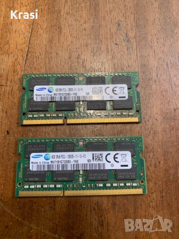 2х8 GB Ram Samsung DDR3L за лаптоп, снимка 1 - RAM памет - 45565860