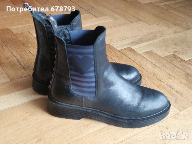 Боти естествена кожа Crickit , снимка 5 - Дамски боти - 53691232