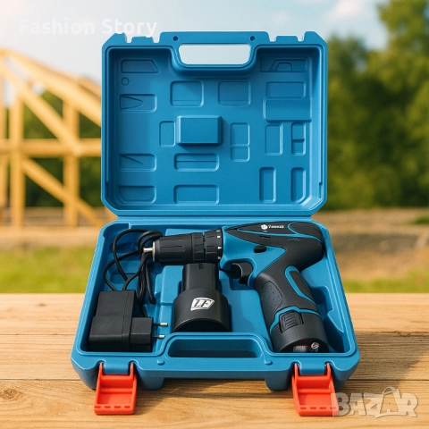 Акумулаторна бормашина/винтоверт IF Tools MT12 – 18V, 2 батерии, куфар, снимка 3 - Куфари с инструменти - 51795480