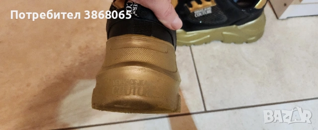 Сникърси Versace черно и златно, снимка 5 - Маратонки - 53033461