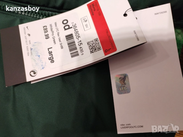 Nike Liverpool Embroidered Warm Fleece Vest Men -Green - мъжки шерпа елек 2лицев нов L/XL/2XL, снимка 9 - Якета - 52967596