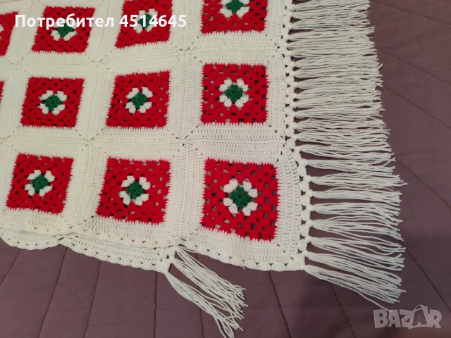 Плетена покривка за легло 160/200, снимка 2 - Декорация за дома - 50817784