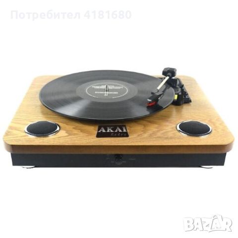 AKAI Retro ATT-09 само тестван, снимка 1 - Грамофони - 46743585