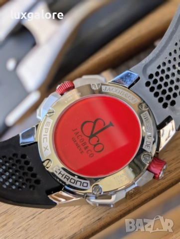 Mъжки часовник Jacob & Co. Epic X Chrono с кварцов механизъм, снимка 4 - Мъжки - 51799346