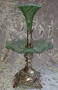 Старинна посребрена поставка Арт Деко, Epergne, снимка 1