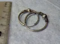 ДВЕ РЕТРО АРТ СТИЛ СРЕБЪРНИ ОБЕЦИ СРЕБРО 925 МАЙСТОРСКИ РЪЧНО ИЗРАБОТЕНИ 27352, снимка 1