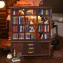 Направи си сам миниатюра No 9 Secret Castle Book Nook Shelf Insert Decor Kit Уютни домашни библиотек, снимка 7