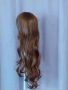 80 см Светло кафяво / Мока / дълга леко къдрева перука , снимка 5