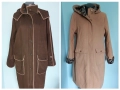 Два различни броя / Палто с хастар и подвижна качулка "Herluf" и "Cellbes" , снимка 1
