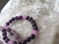 Комплект гривни и колие - аметист, снимка 2