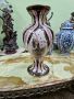 Уникална много красива антикварна колекционерска порцеланова белгийска ваза H.BEQUET , снимка 1 - Вази - 45234668