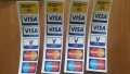 Рекламни стикери - VISA, MasterCard, Raiffeisenbank, KBC Bank, снимка 2