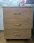 Голямо бюро + шкаф с 3 чекмеджета, снимка 6