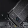 Google Pixel 8a Удароустойчив Litchi Skin Калъф и Протектор, снимка 3