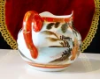 Кана,каничка японски порцелан Kutani,злато. , снимка 4