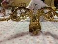 Свещници за пиано - уникално красиви позлатени Франция ок. 1850, снимка 8