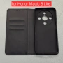 Honor Magic 8 Lite калъф страничен с прегради и закопчаване черен , снимка 1